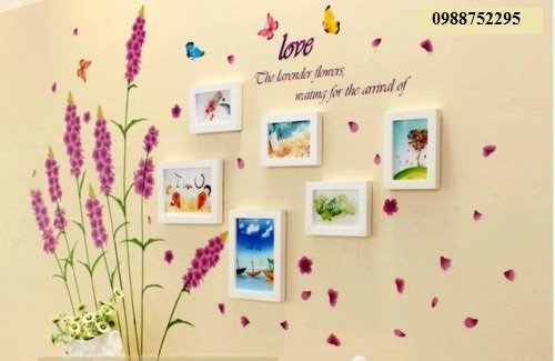 Khung ảnh treo tường kèm decal Khung ảnh treo tường kèm decal