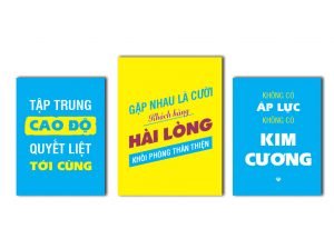khung tranh canvas văn phòng