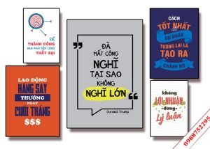 Tranh slogan giá rẻ
