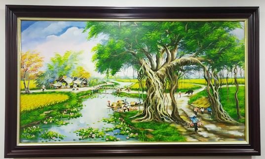 Khung tranh treo tường phòng khách Khung tranh treo tường phòng khách